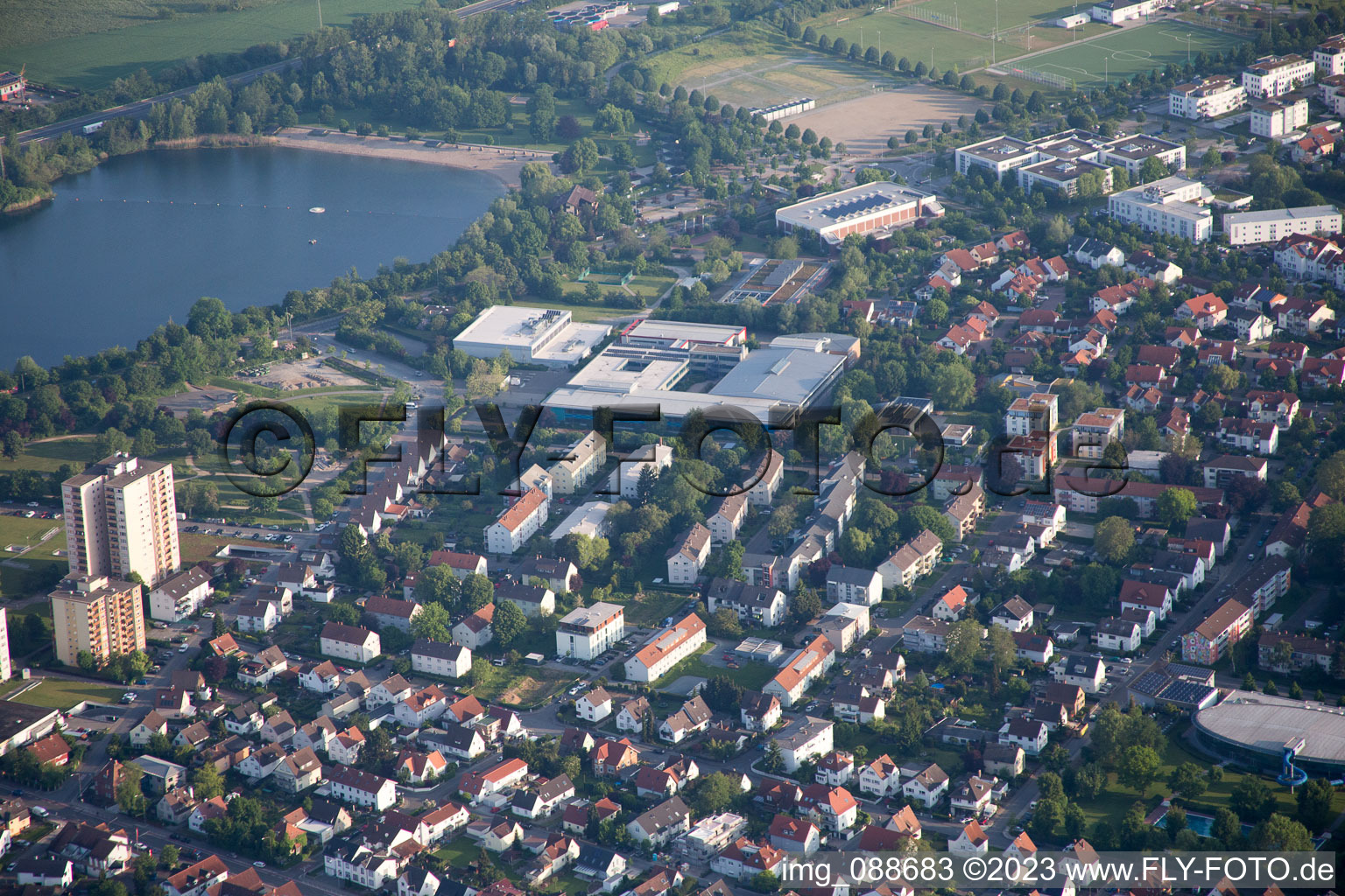 Image drone de Bensheim dans le département Hesse, Allemagne