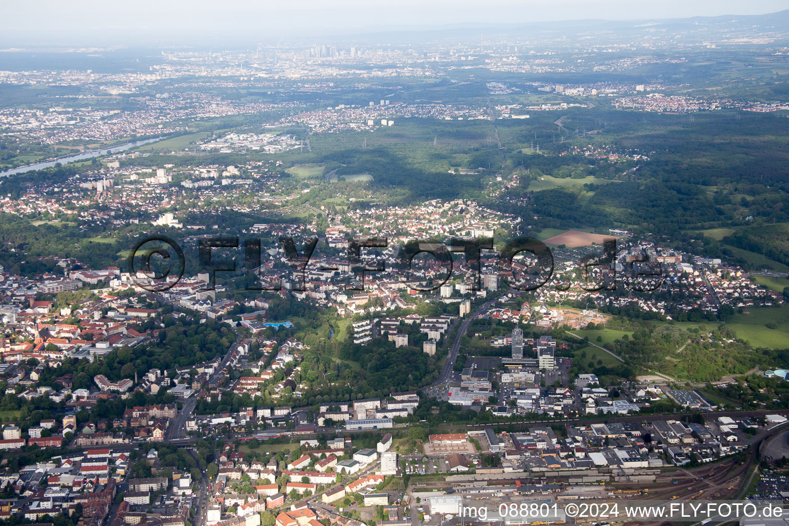 Image drone de Hanau dans le département Hesse, Allemagne