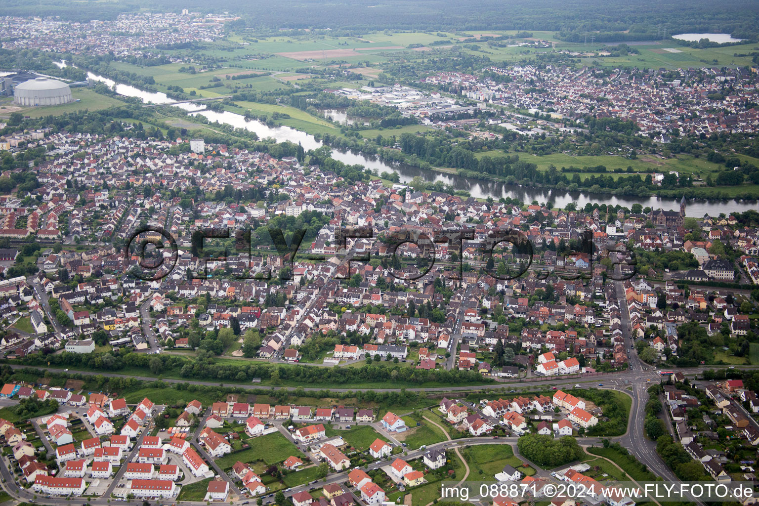 Image drone de Hanau dans le département Hesse, Allemagne