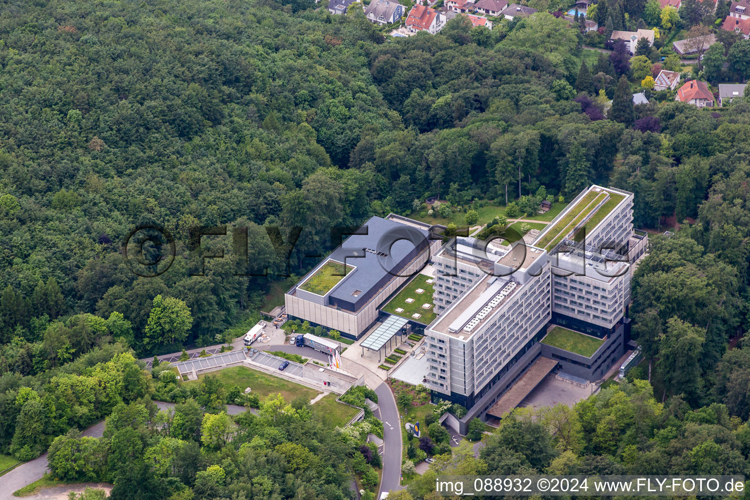 Vue oblique de Lufthansa Seeheim GmbH à Seeheim-Jugenheim dans le département Hesse, Allemagne