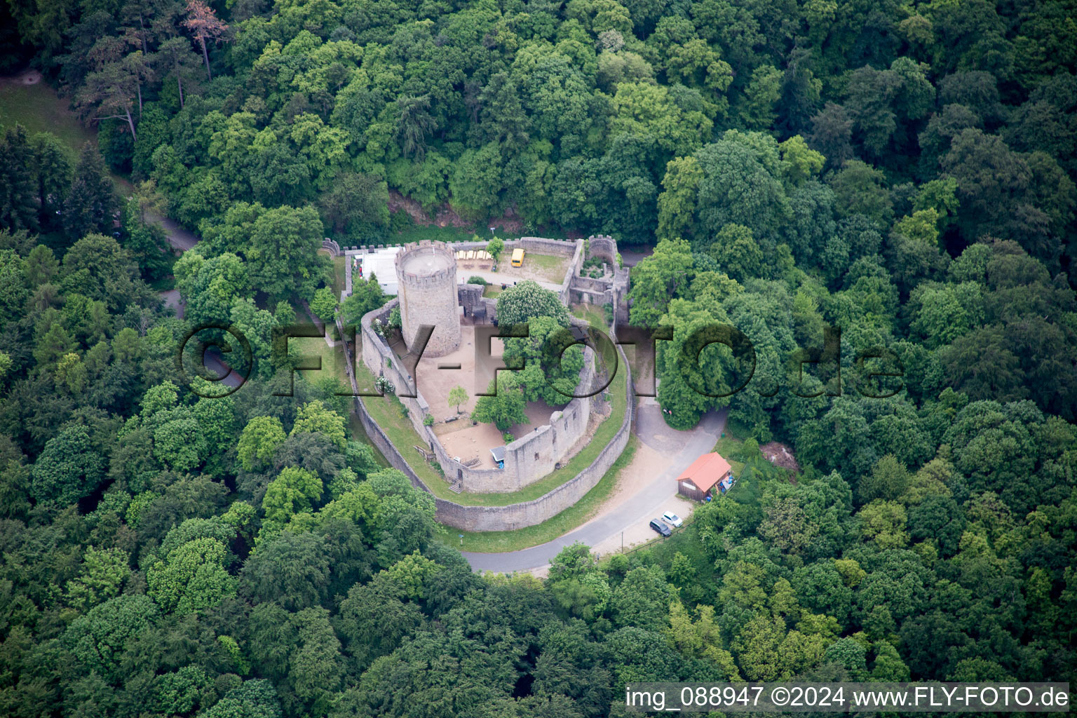 Image drone de Alsbach-Hähnlein dans le département Hesse, Allemagne