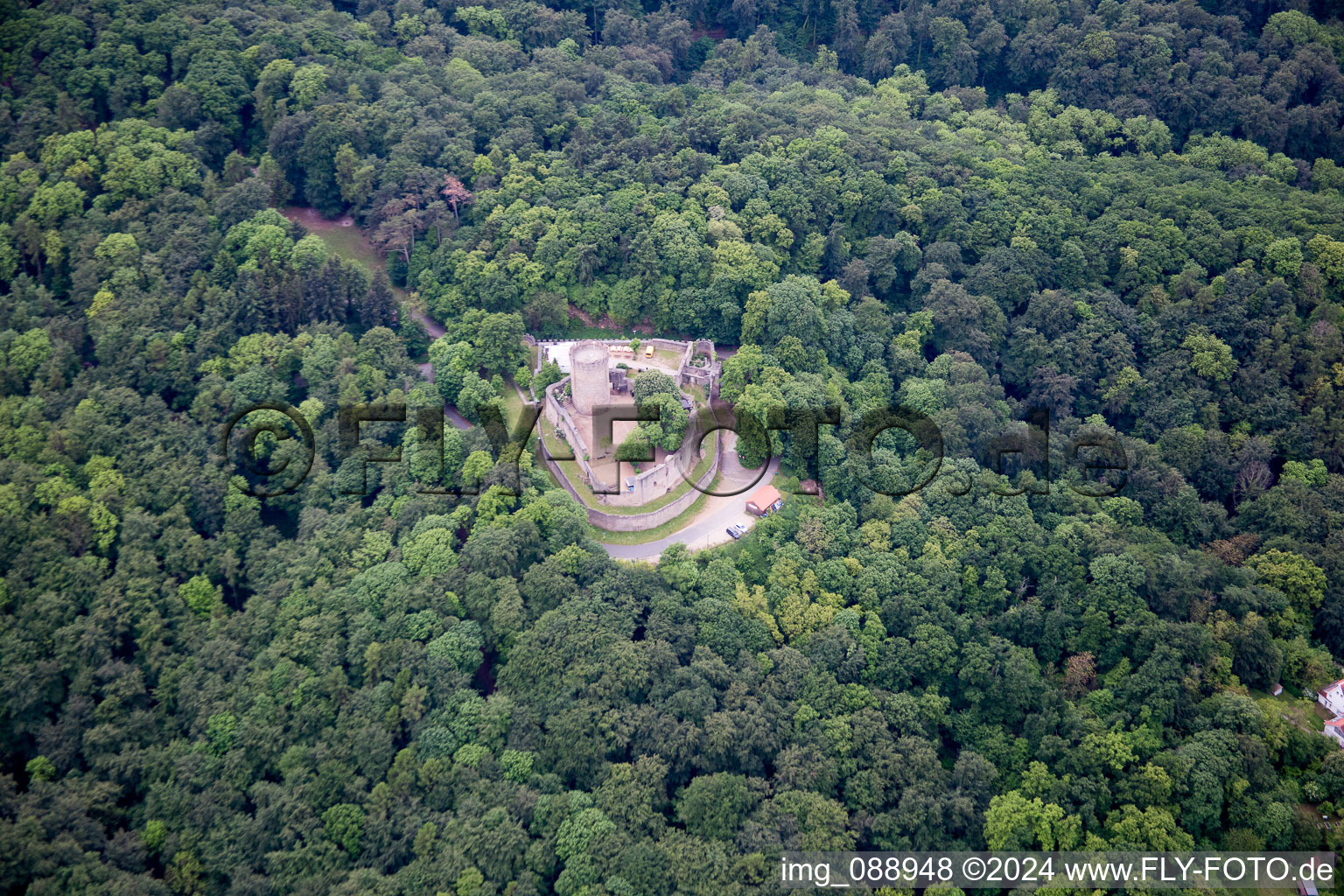 Alsbach-Hähnlein dans le département Hesse, Allemagne du point de vue du drone