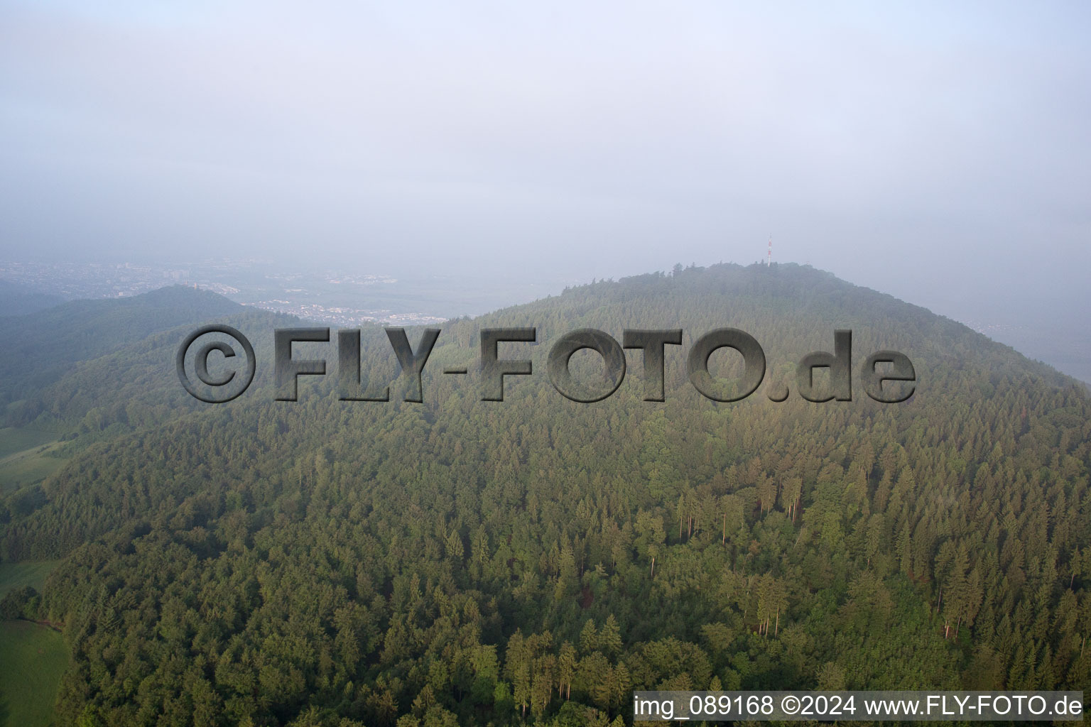 Vue oblique de Balkhausen dans le département Hesse, Allemagne