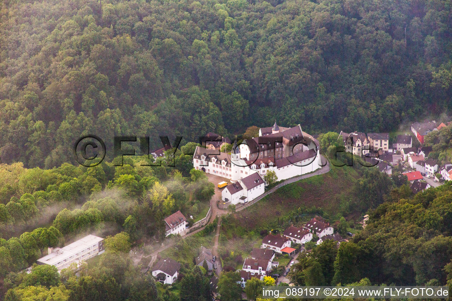 Vue aérienne de Verrouillage à le quartier Schönberg in Bensheim dans le département Hesse, Allemagne