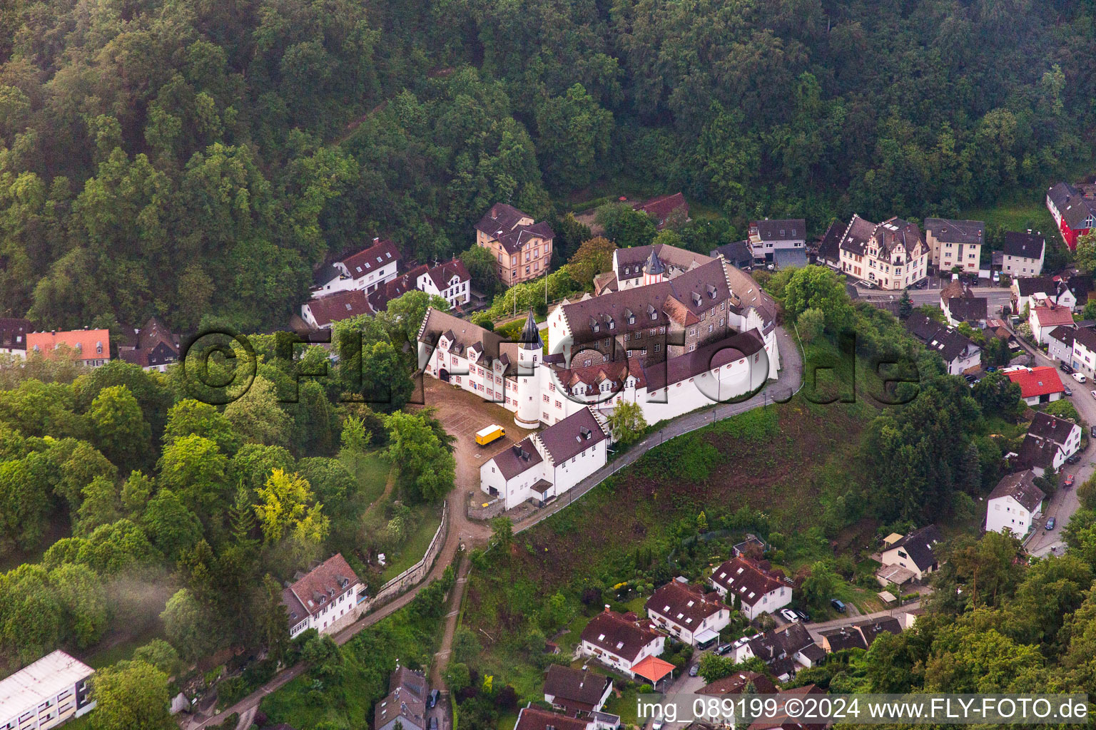 Photographie aérienne de Verrouillage à le quartier Schönberg in Bensheim dans le département Hesse, Allemagne