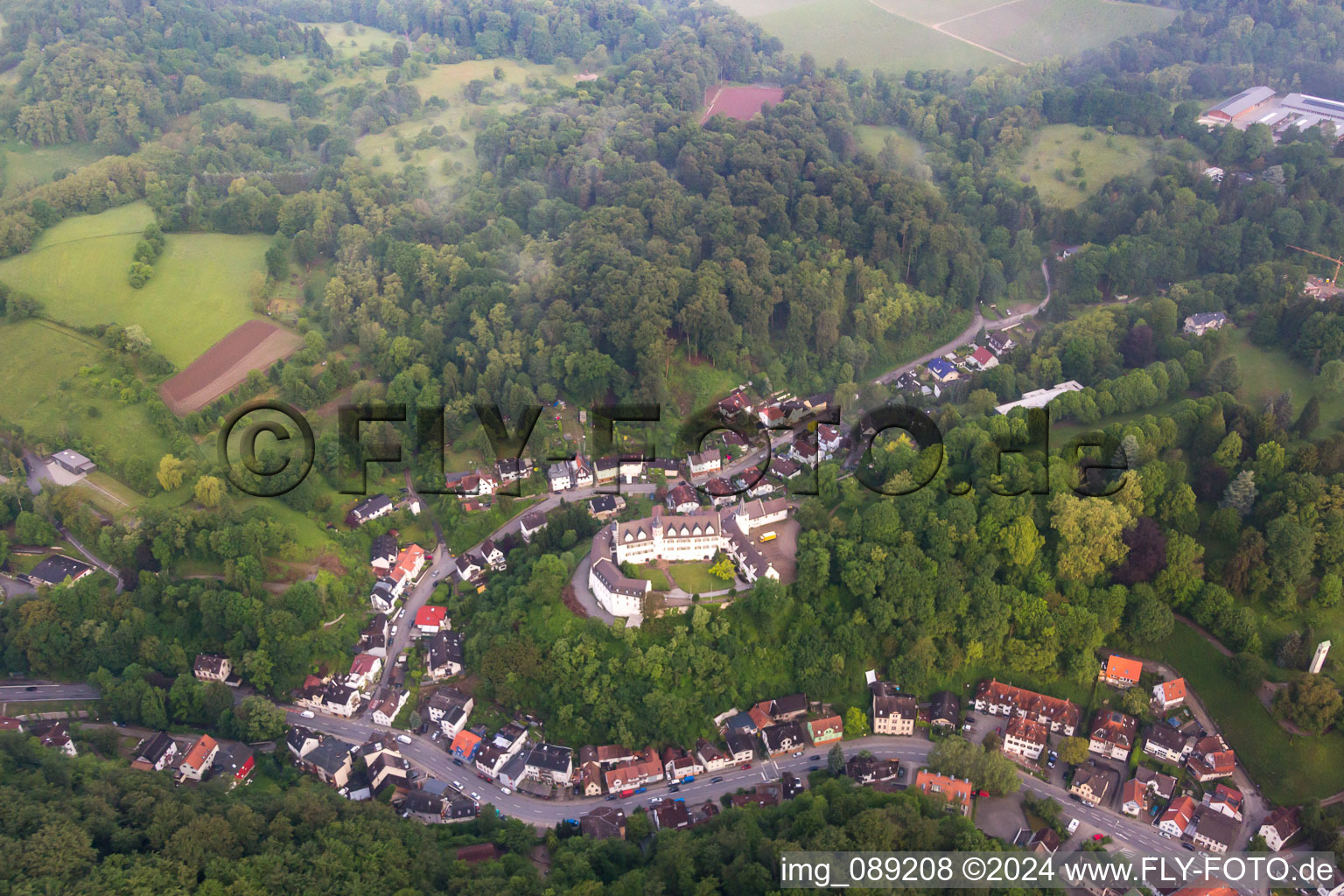 Vue aérienne de Quartier Schönberg in Bensheim dans le département Hesse, Allemagne