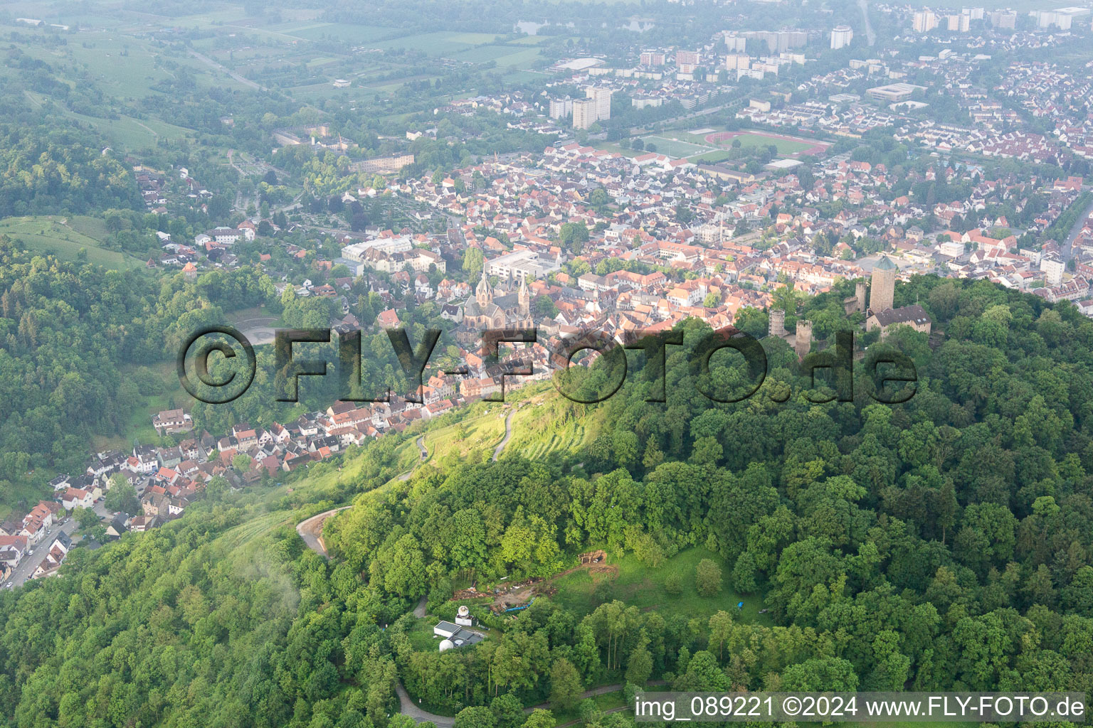 Photographie aérienne de Unter Hambach dans le département Hesse, Allemagne