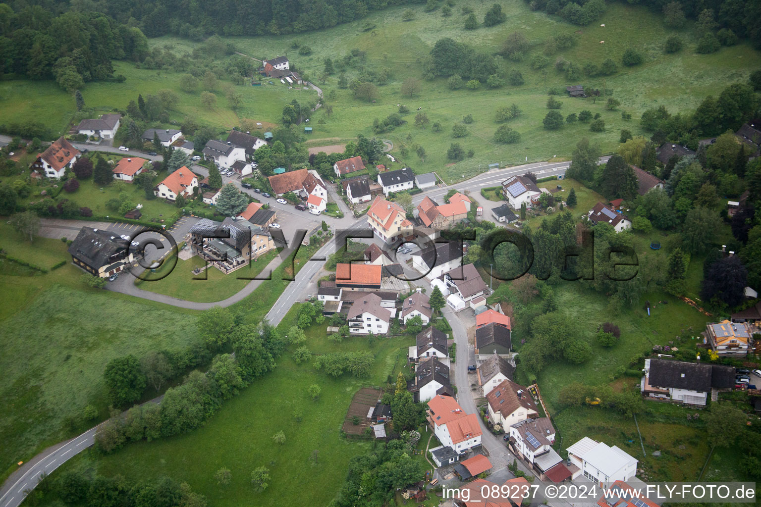 Vue aérienne de Juhöhe dans le département Hesse, Allemagne