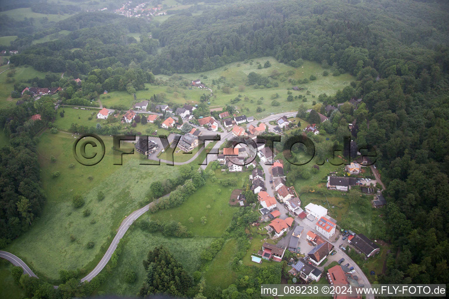 Vue aérienne de Juhöhe dans le département Hesse, Allemagne