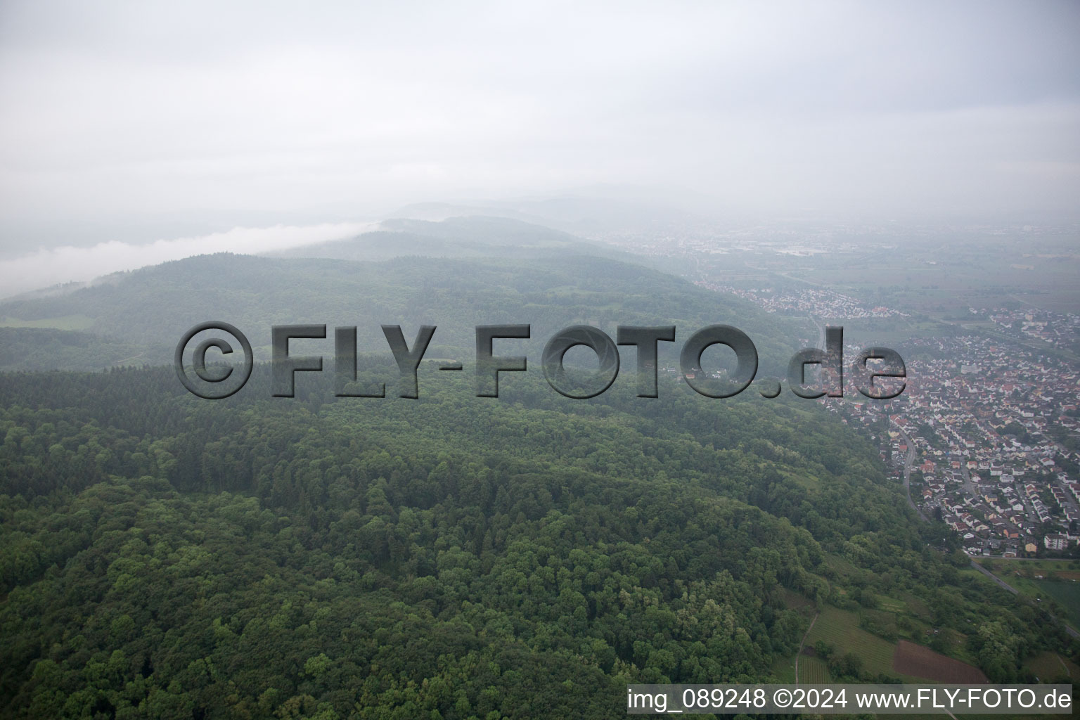 Laudenbach dans le département Bade-Wurtemberg, Allemagne d'en haut