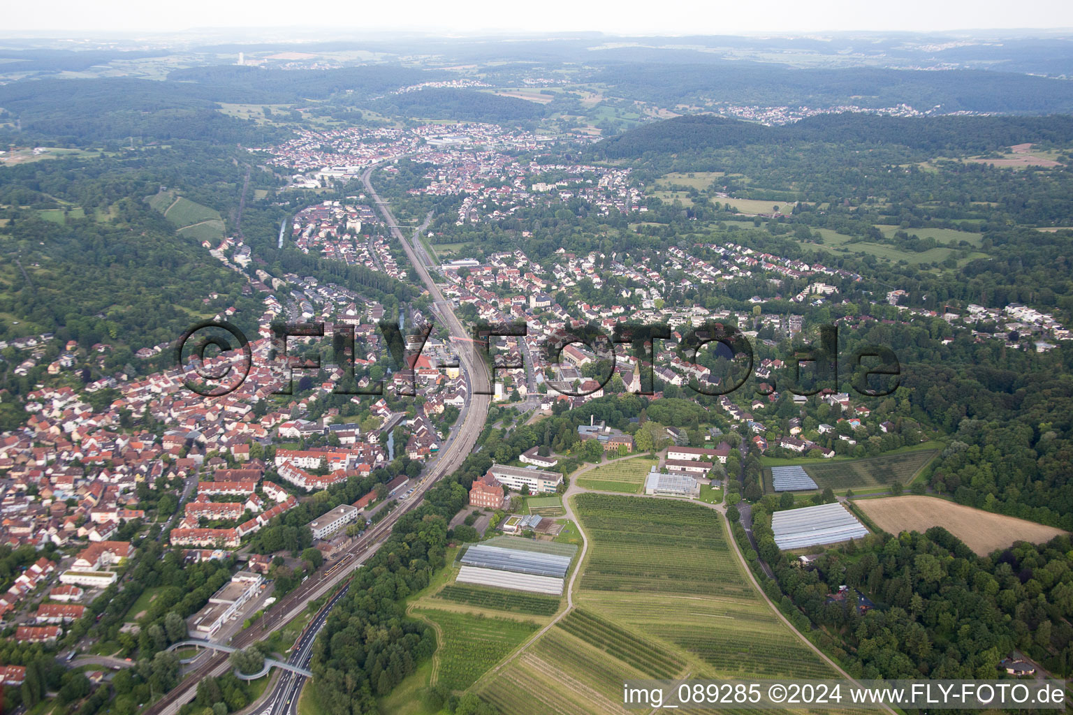 Quartier Grötzingen in Karlsruhe dans le département Bade-Wurtemberg, Allemagne hors des airs