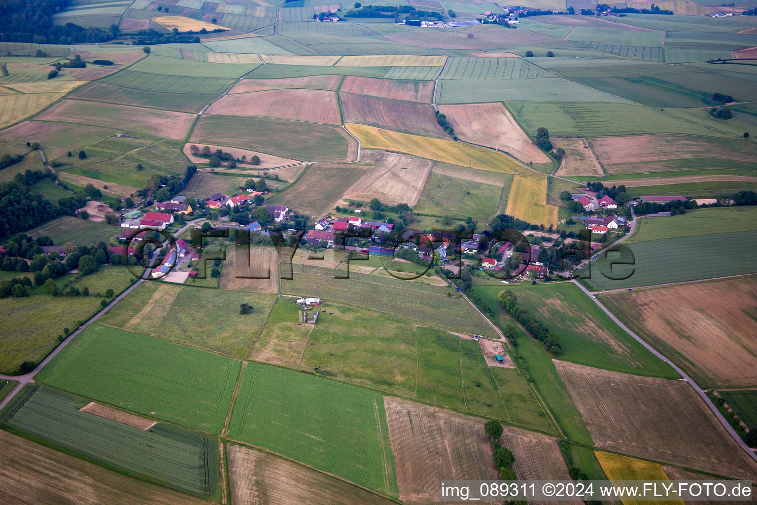Vue aérienne de Sallenbusch à Weingarten dans le département Bade-Wurtemberg, Allemagne