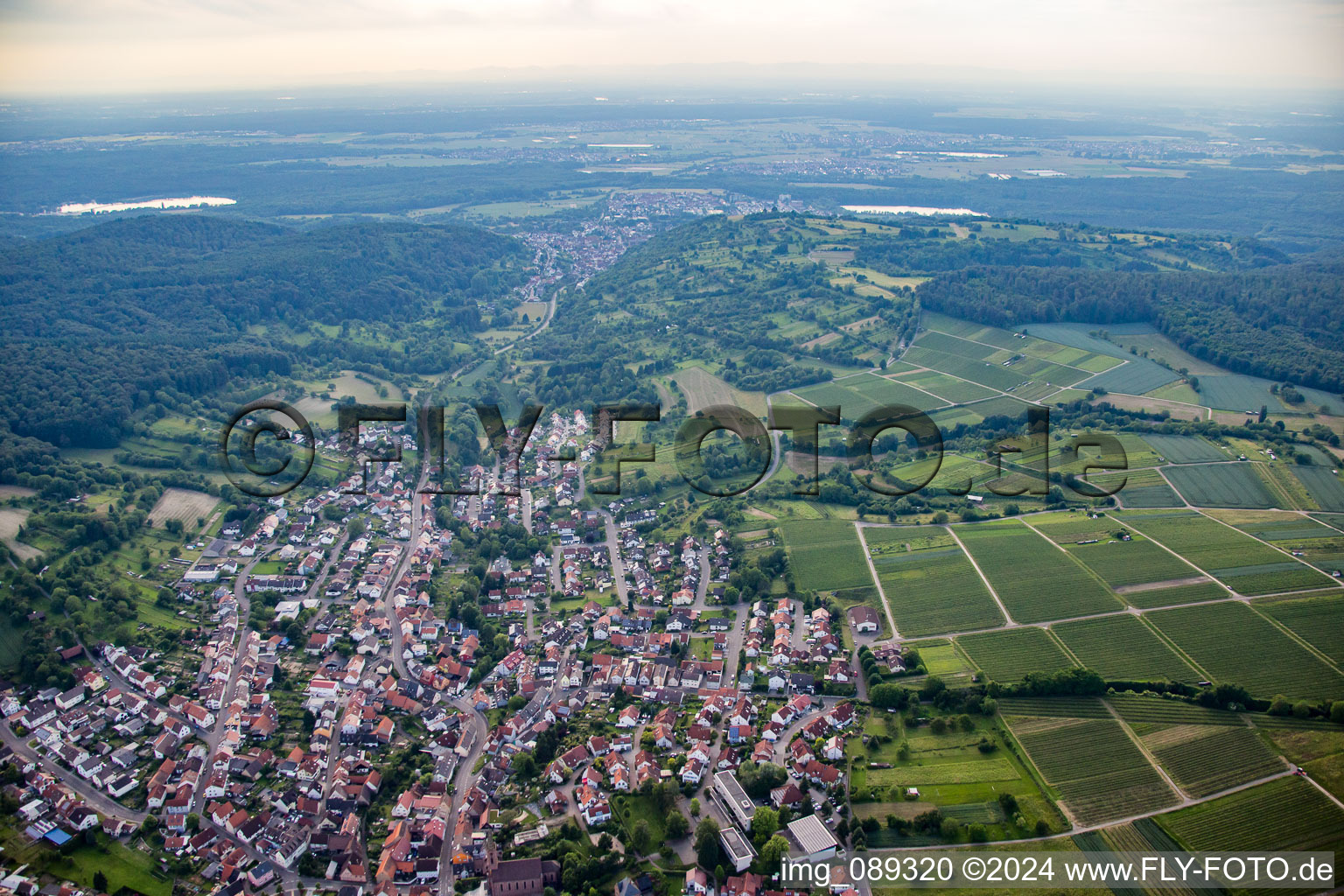 Photographie aérienne de Quartier Obergrombach in Bruchsal dans le département Bade-Wurtemberg, Allemagne