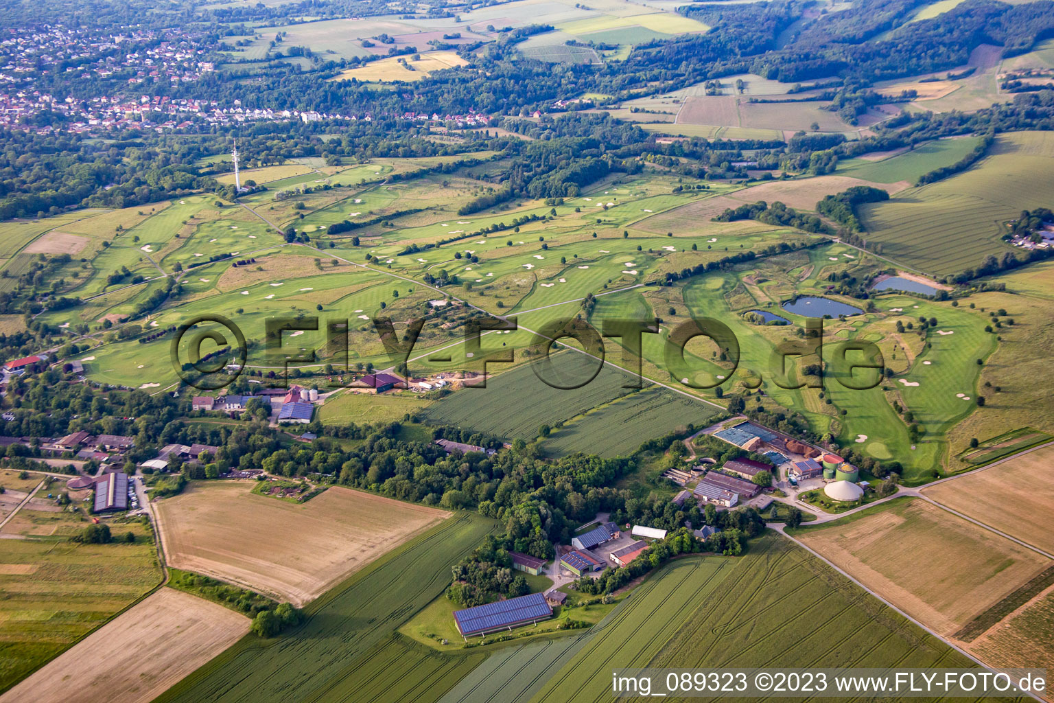 Vue aérienne de Club de golf Bruchsal eV à Bruchsal dans le département Bade-Wurtemberg, Allemagne