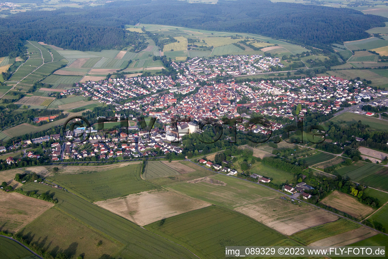 Vue aérienne de Quartier Heidelsheim in Bruchsal dans le département Bade-Wurtemberg, Allemagne