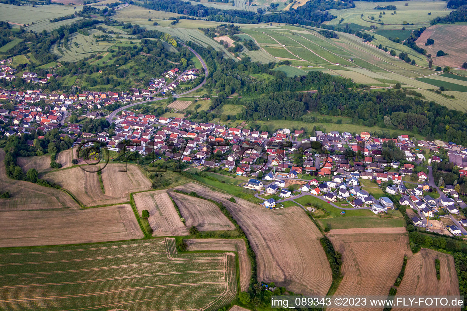 Photographie aérienne de Quartier Oberöwisheim in Kraichtal dans le département Bade-Wurtemberg, Allemagne