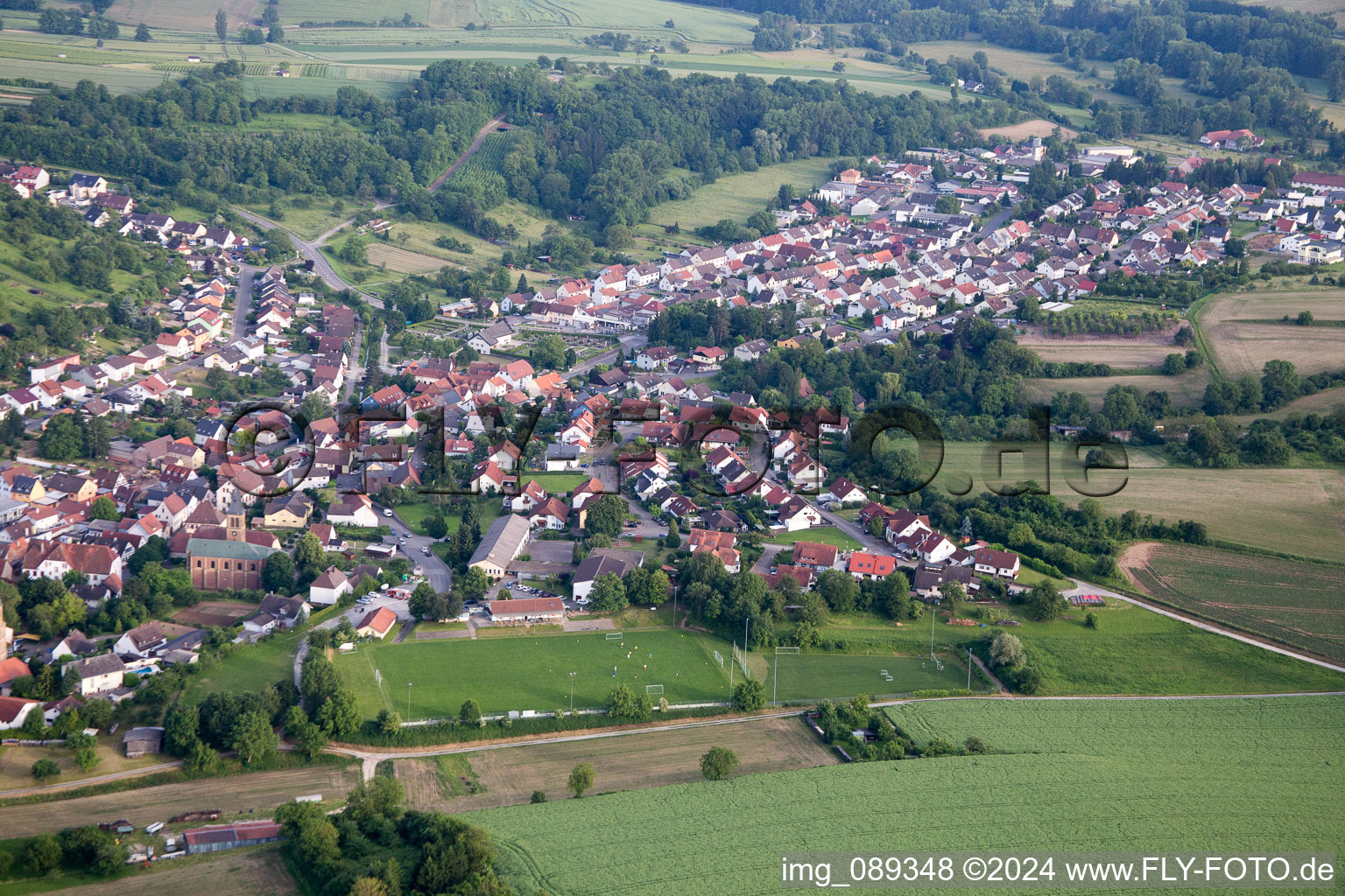 Photographie aérienne de Quartier Oberöwisheim in Kraichtal dans le département Bade-Wurtemberg, Allemagne