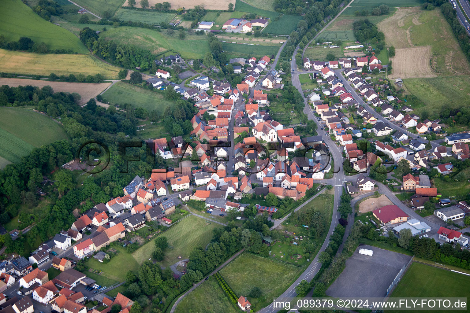 Photographie aérienne de Balzfeld dans le département Bade-Wurtemberg, Allemagne