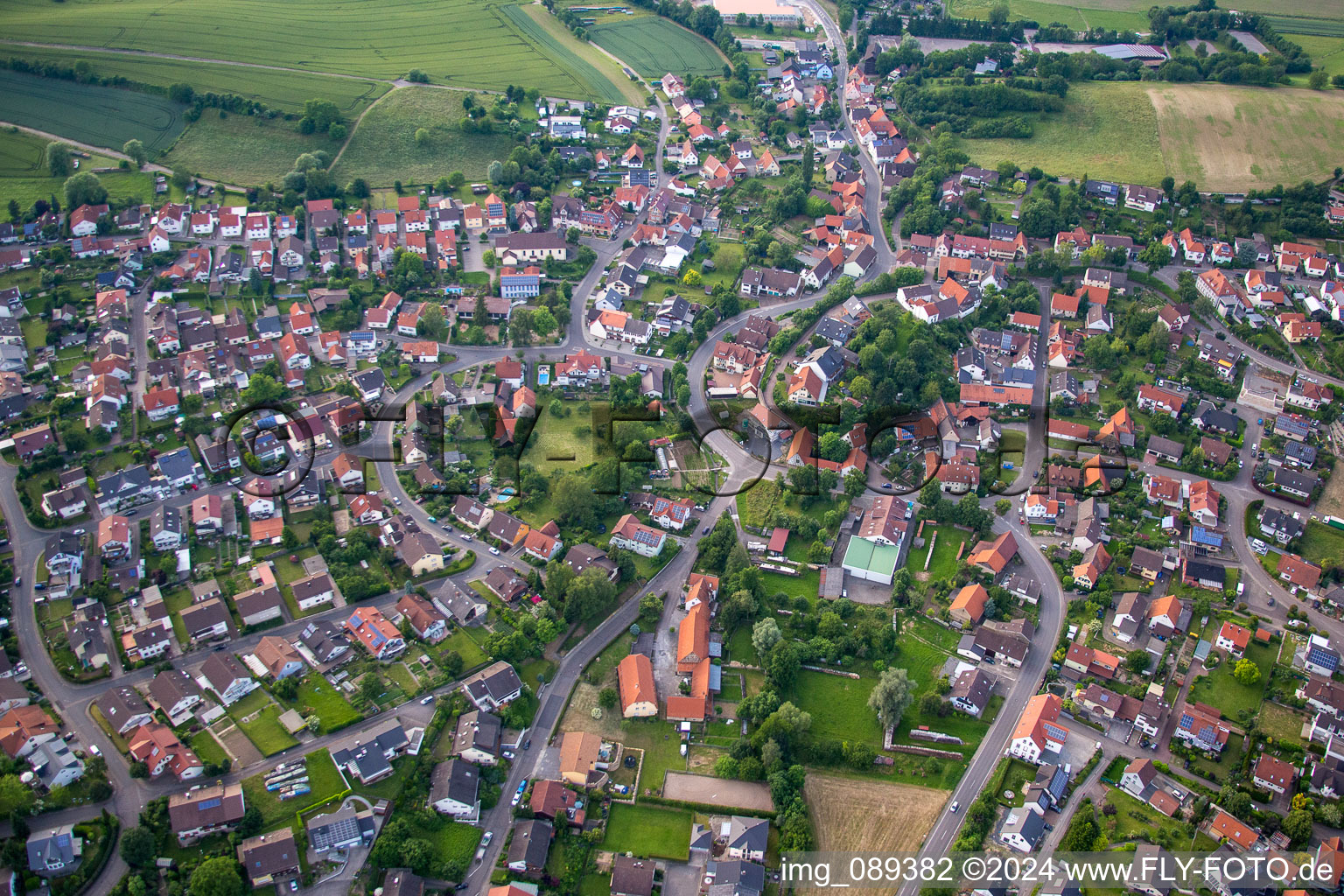 Vue aérienne de Quartier Horrenberg in Dielheim dans le département Bade-Wurtemberg, Allemagne