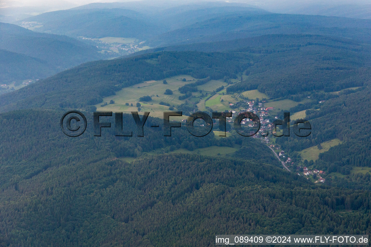 Photographie aérienne de Langenthal à Brombach dans le département Bade-Wurtemberg, Allemagne