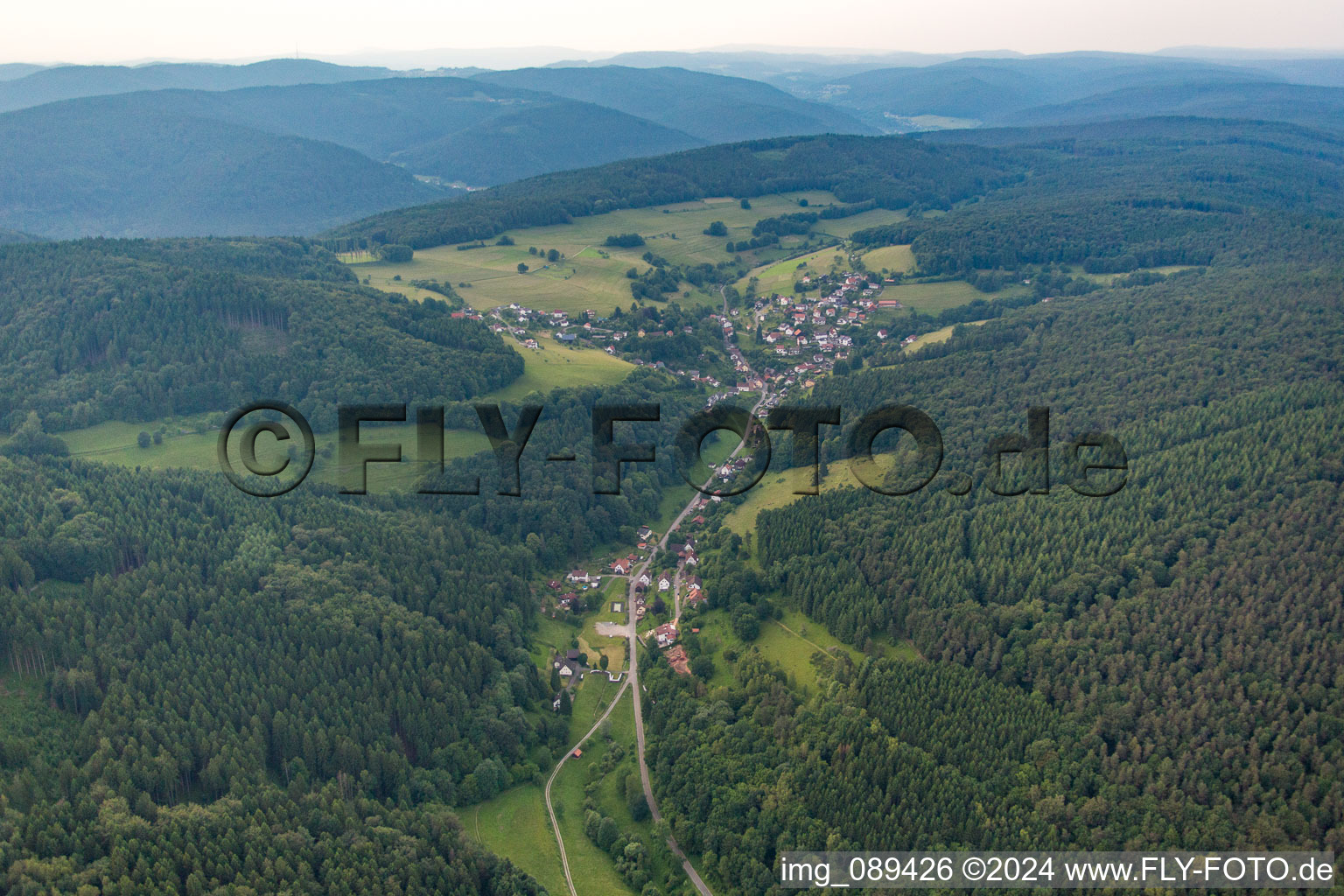 Photographie aérienne de Langenthal à Brombach dans le département Bade-Wurtemberg, Allemagne