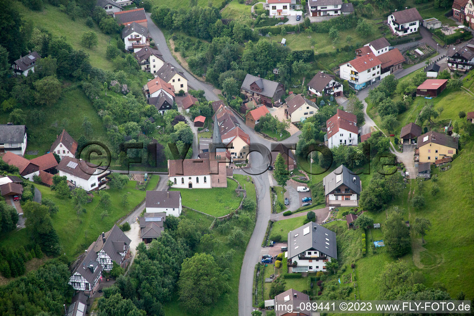 Brombach dans le département Bade-Wurtemberg, Allemagne d'un drone
