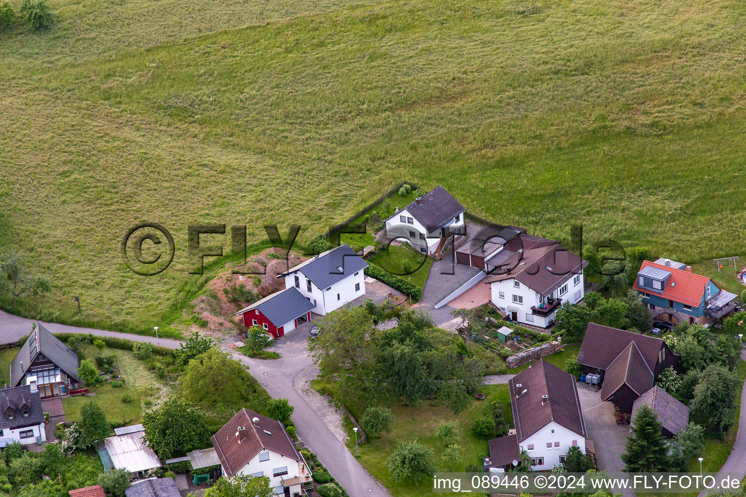 Enregistrement par drone de Quartier Brombach in Eberbach dans le département Bade-Wurtemberg, Allemagne