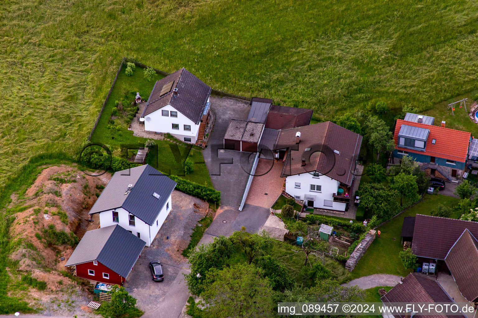 Photographie aérienne de Quartier Brombach in Eberbach dans le département Bade-Wurtemberg, Allemagne