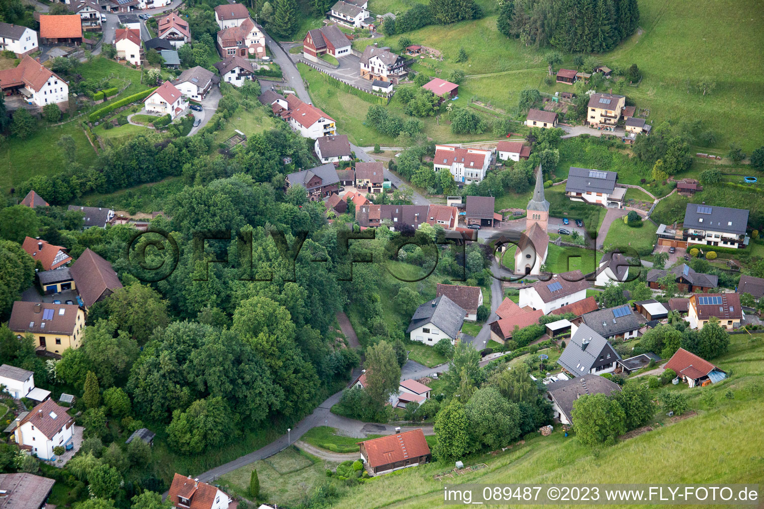 Photographie aérienne de Brombach dans le département Bade-Wurtemberg, Allemagne