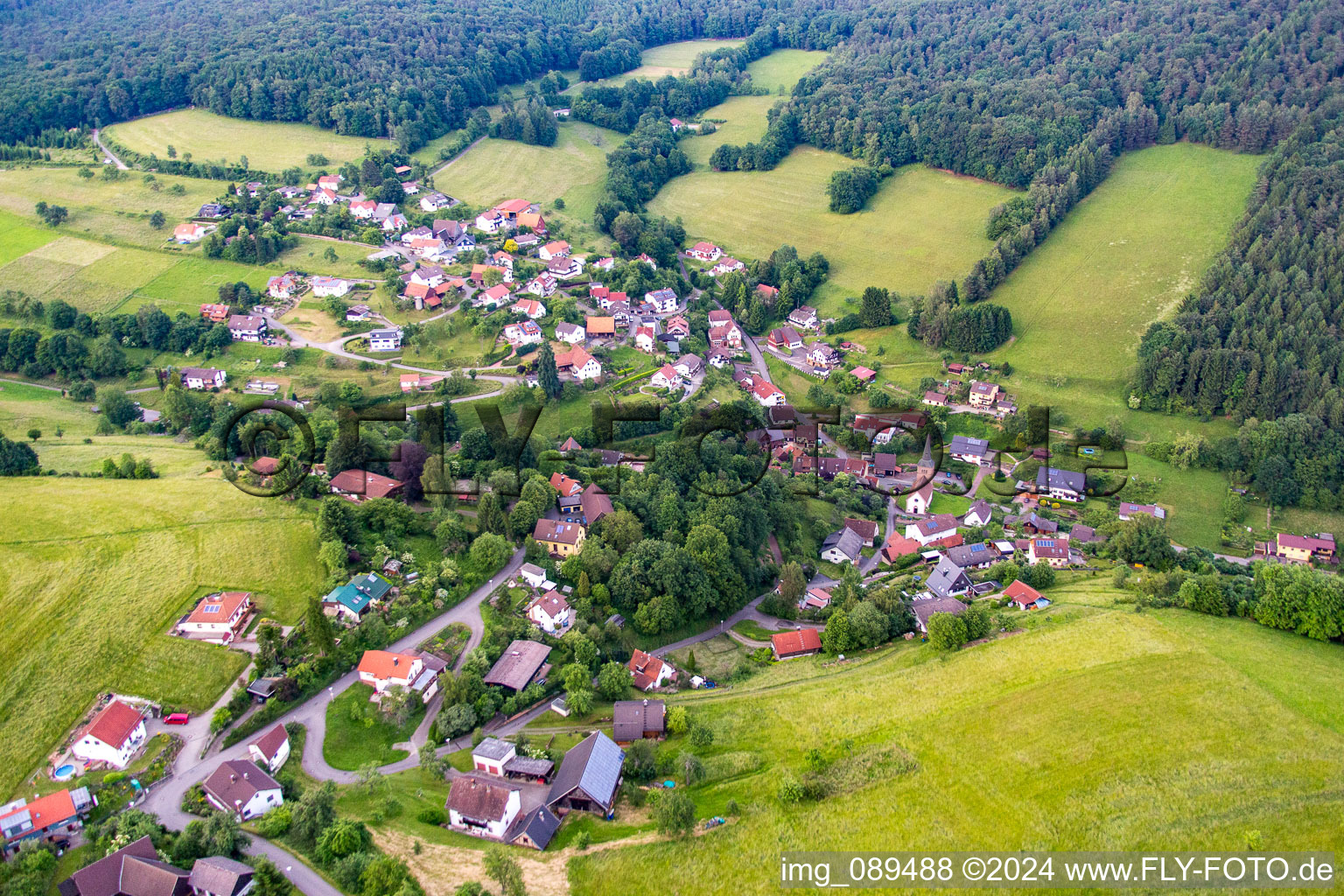 Image drone de Quartier Brombach in Eberbach dans le département Bade-Wurtemberg, Allemagne