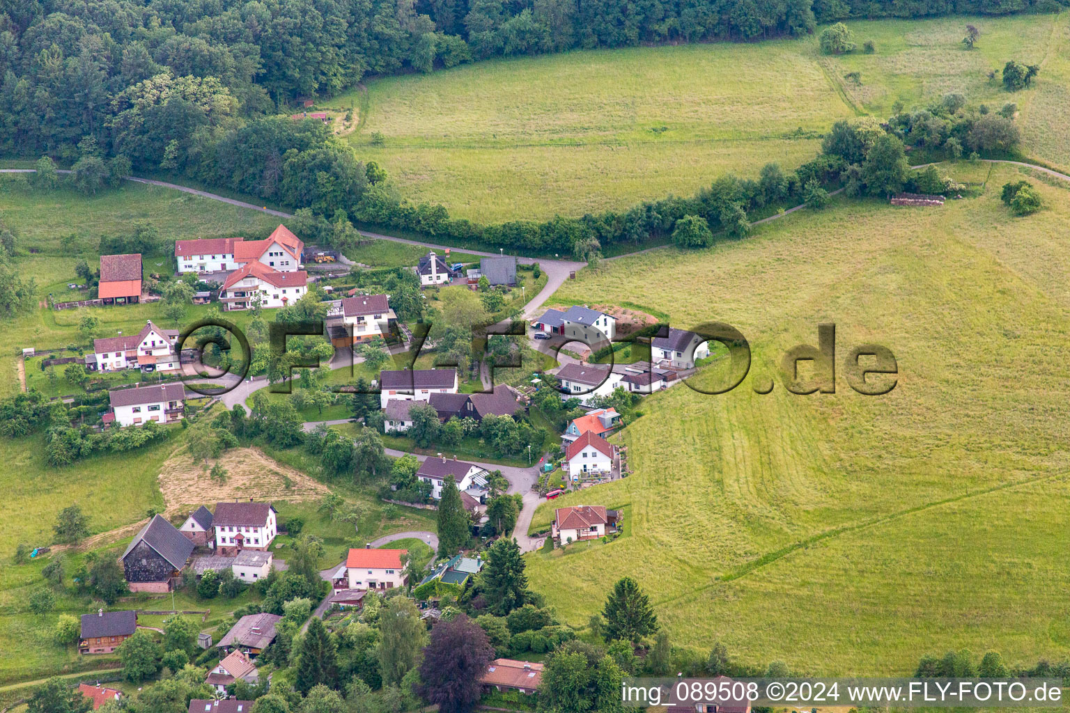 Quartier Brombach in Eberbach dans le département Bade-Wurtemberg, Allemagne d'un drone