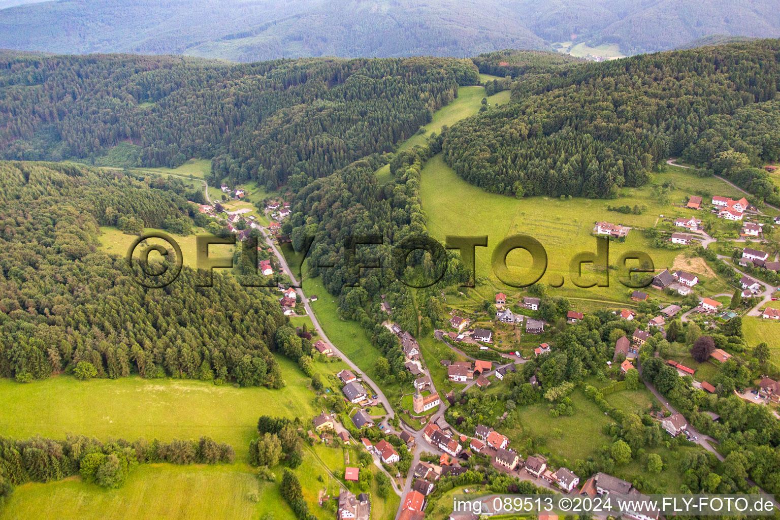 Vue d'oiseau de Brombach dans le département Bade-Wurtemberg, Allemagne