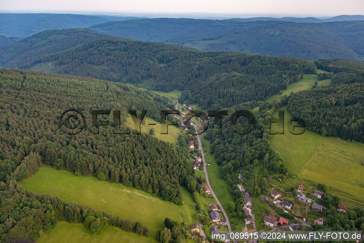 Vue oblique de Quartier Brombach in Eberbach dans le département Bade-Wurtemberg, Allemagne