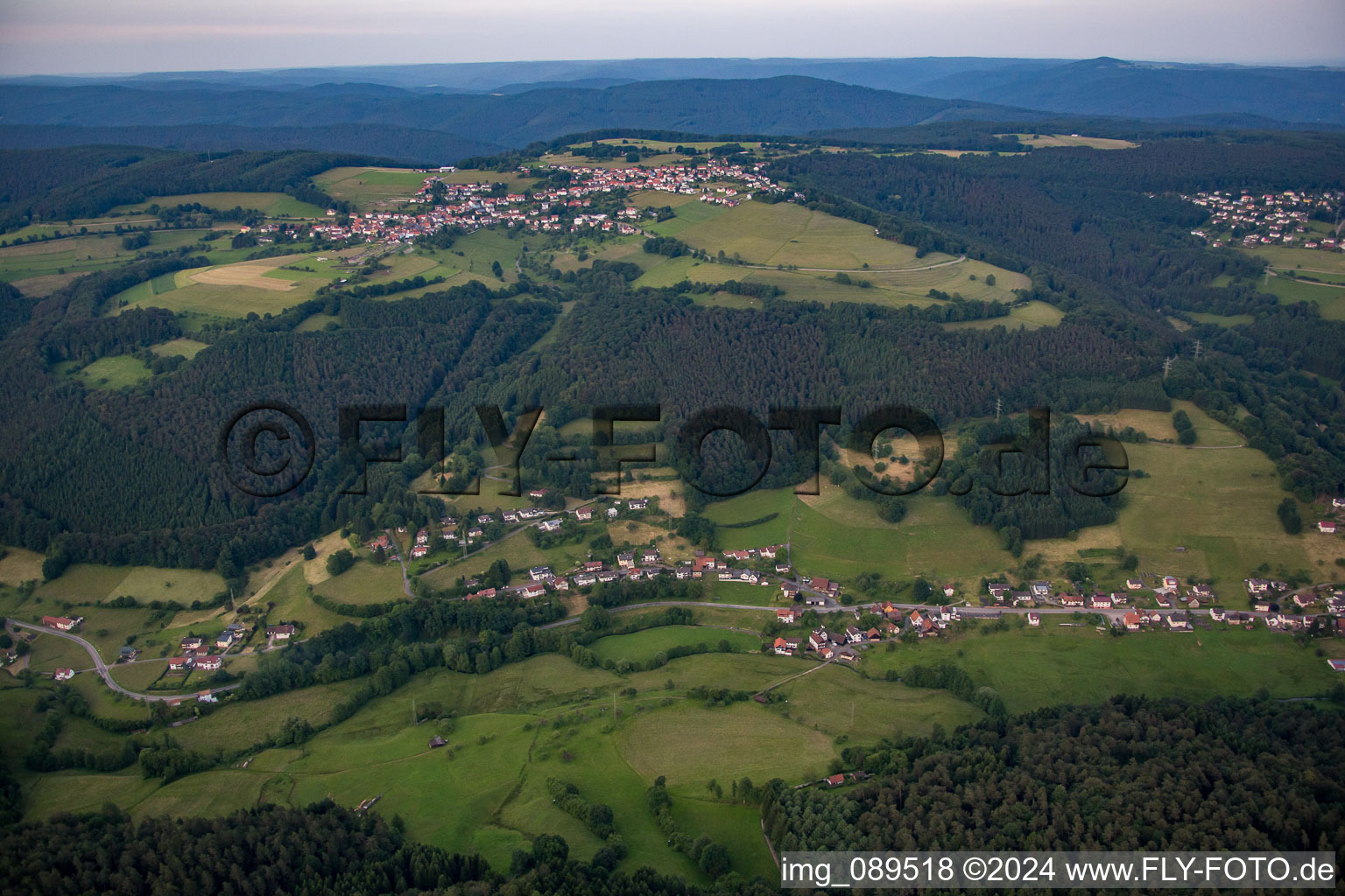 Photographie aérienne de Quartier Rothenberg in Oberzent dans le département Hesse, Allemagne