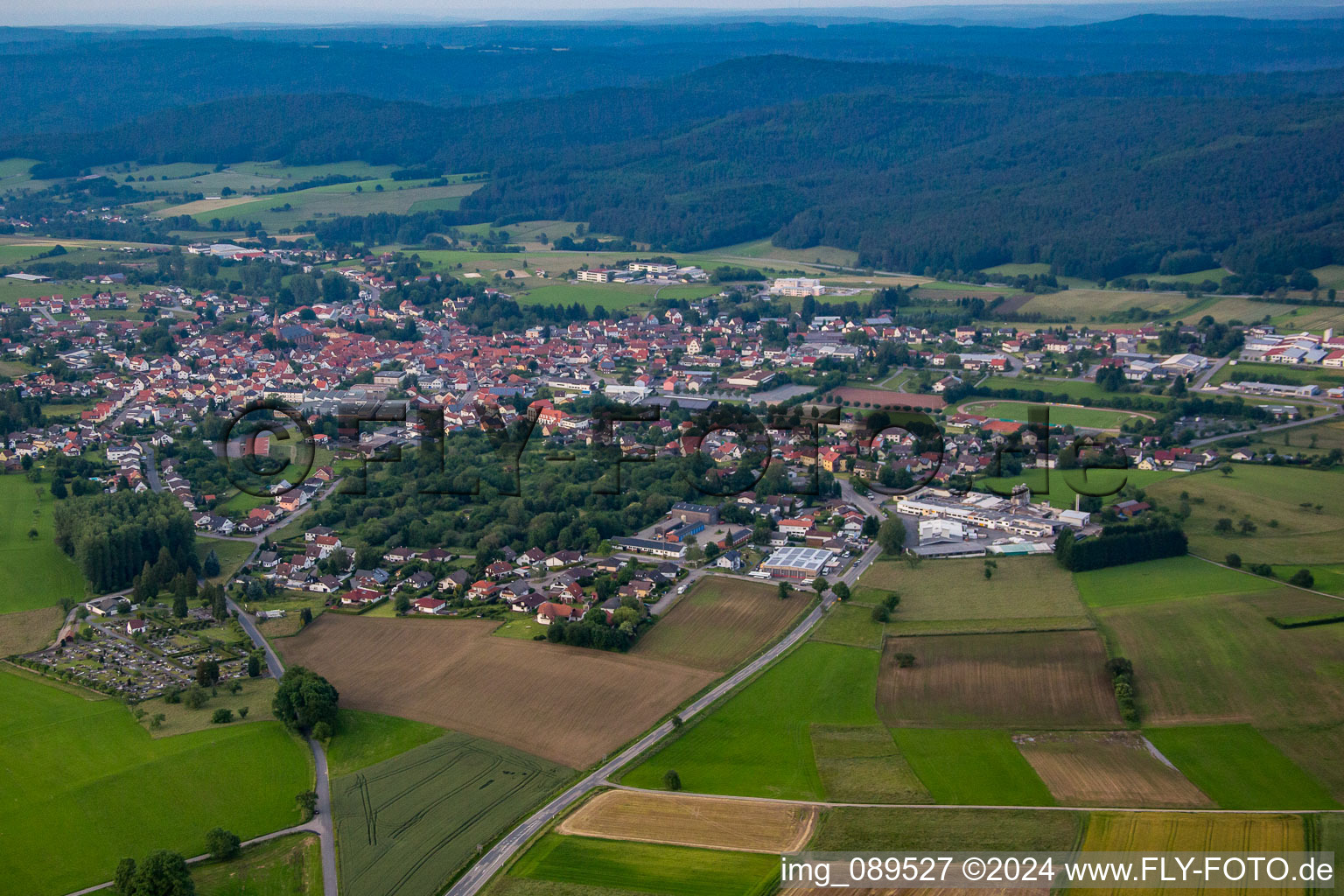 Photographie aérienne de Quartier Beerfelden in Oberzent dans le département Hesse, Allemagne