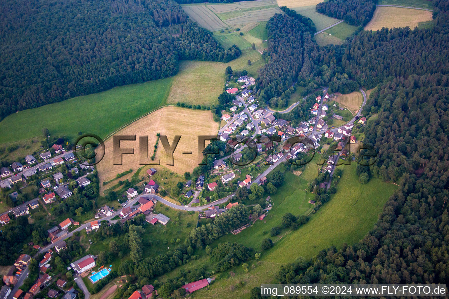 Photographie aérienne de Erbach dans le département Hesse, Allemagne