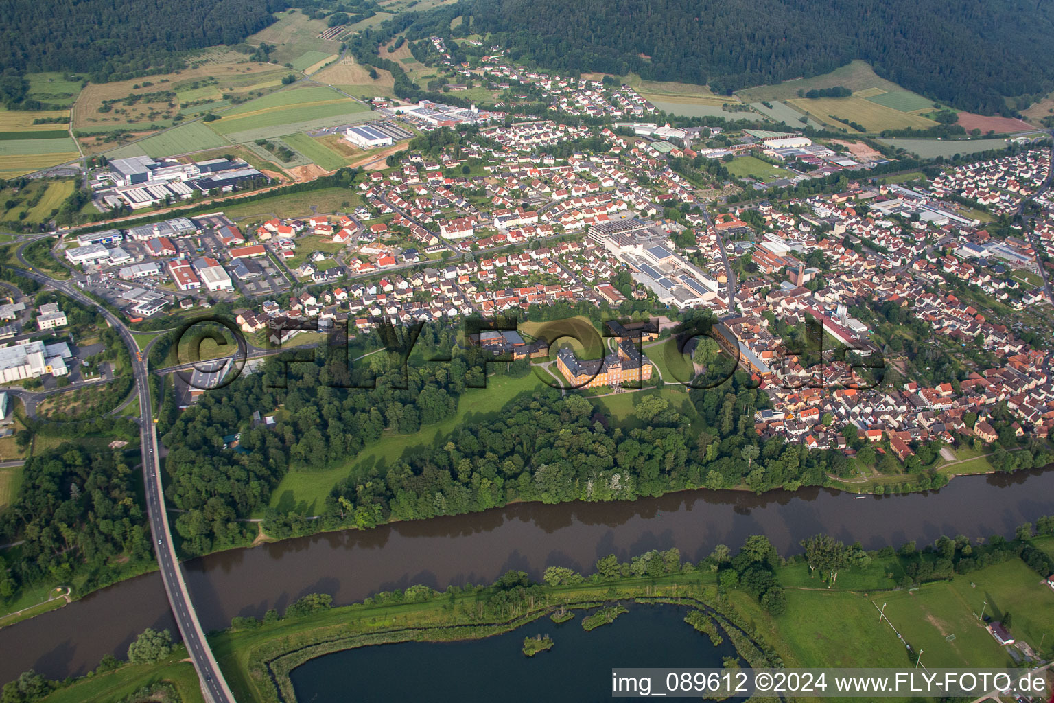 Kleinheubach dans le département Bavière, Allemagne d'en haut