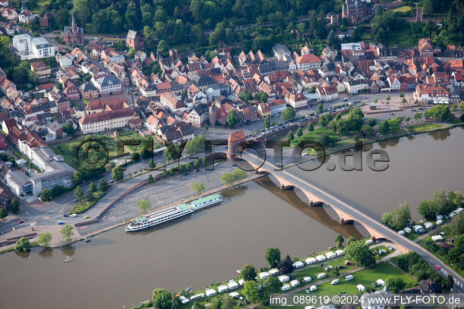 Miltenberg dans le département Bavière, Allemagne hors des airs