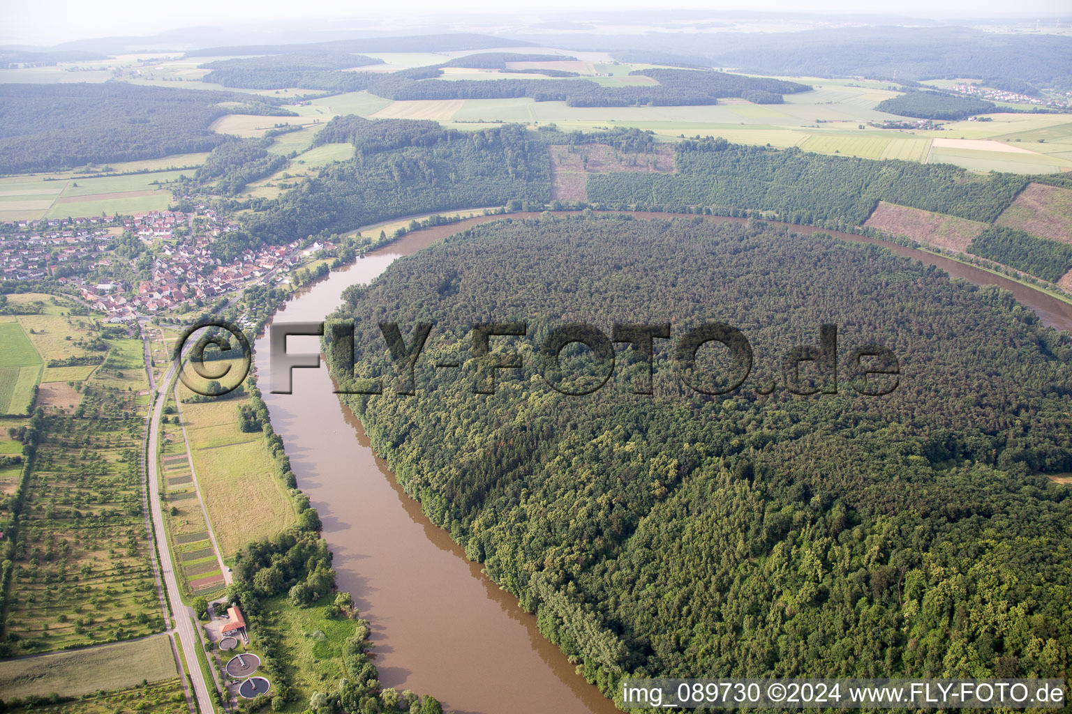 Photographie aérienne de Boucle principale à Urphar dans le département Bade-Wurtemberg, Allemagne