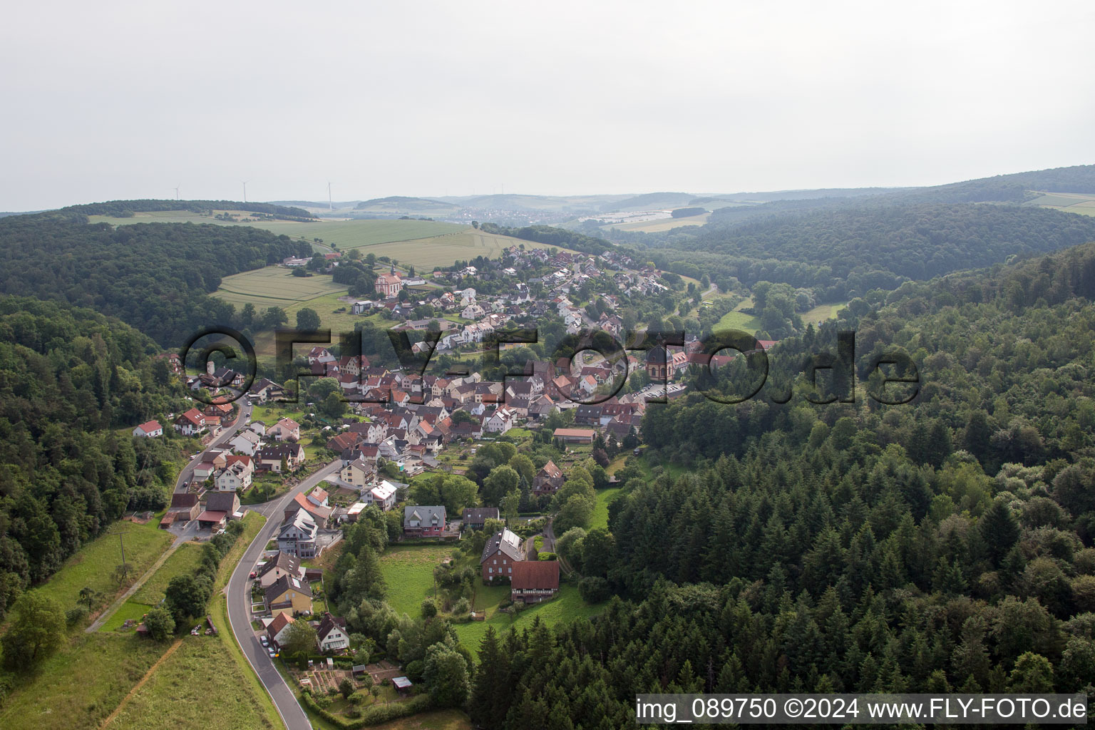 Vue aérienne de Holzkirchen dans le département Bavière, Allemagne