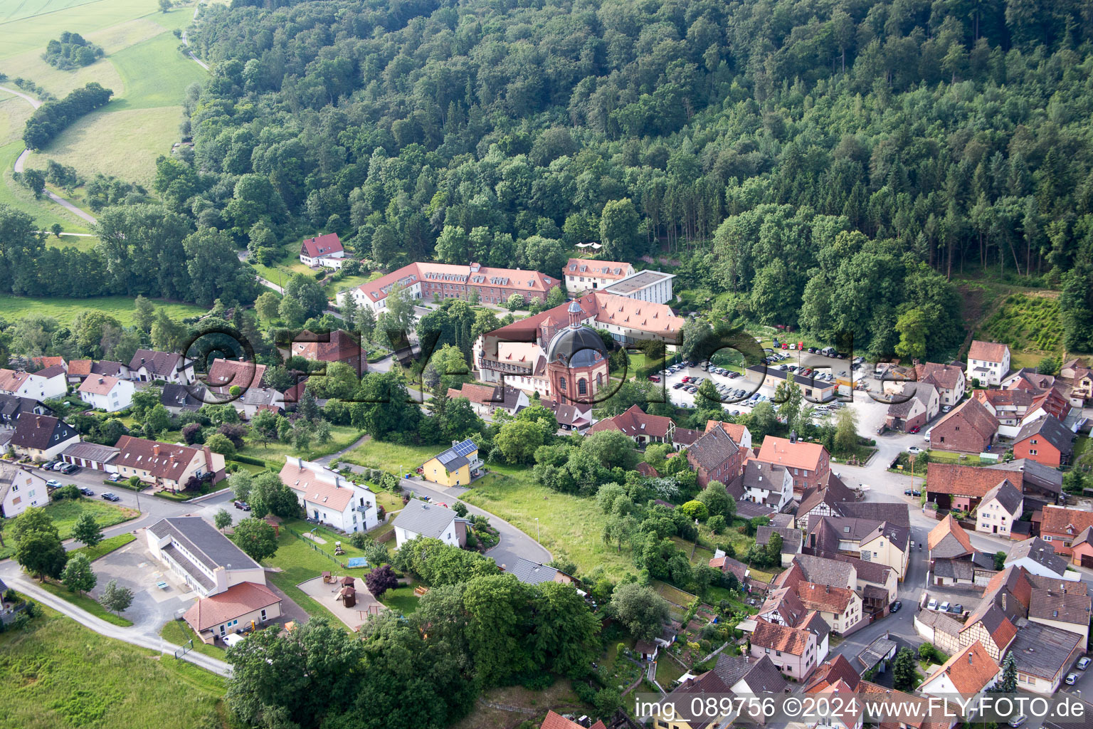 Holzkirchen dans le département Bavière, Allemagne vue d'en haut