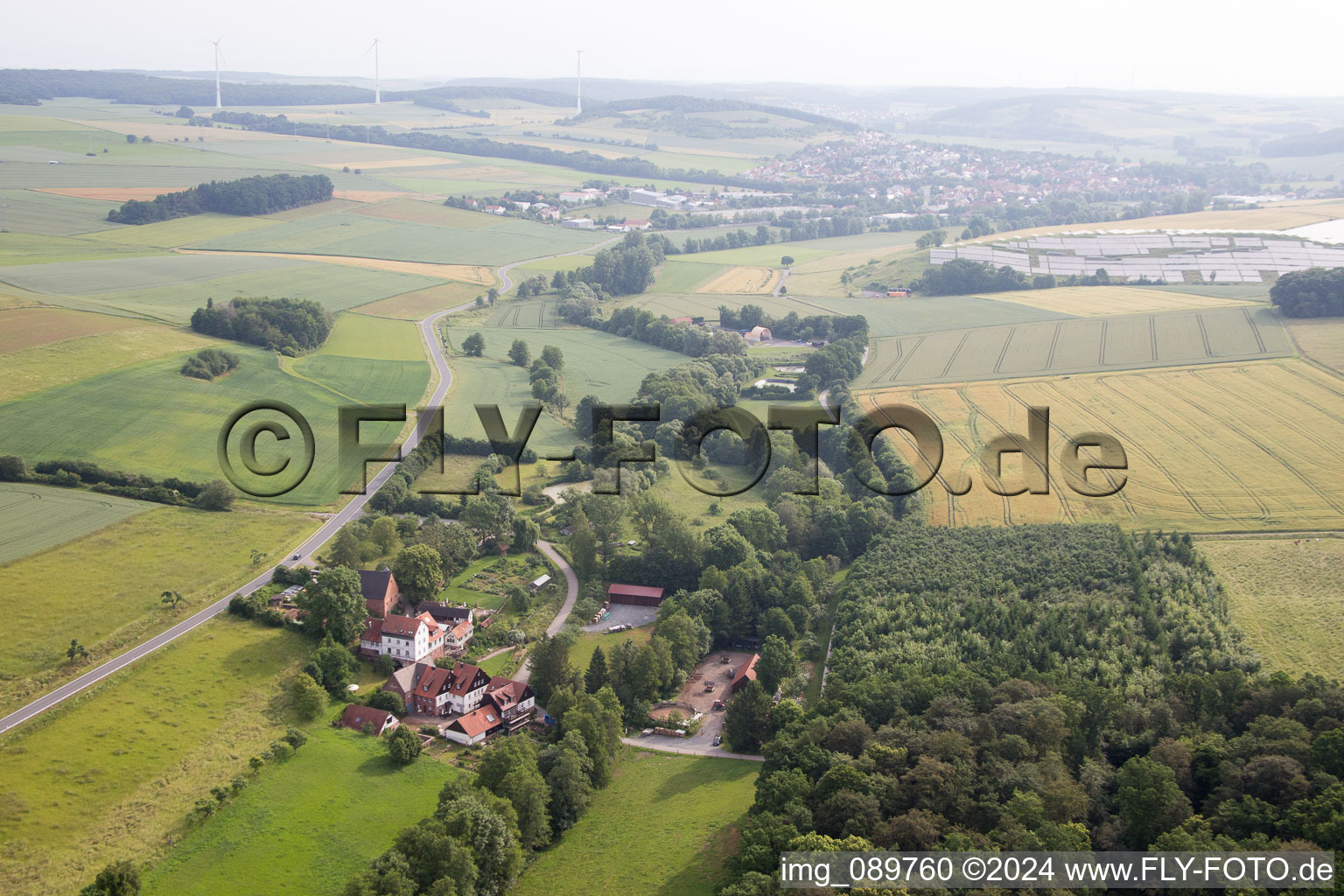 Vue d'oiseau de Holzkirchen dans le département Bavière, Allemagne