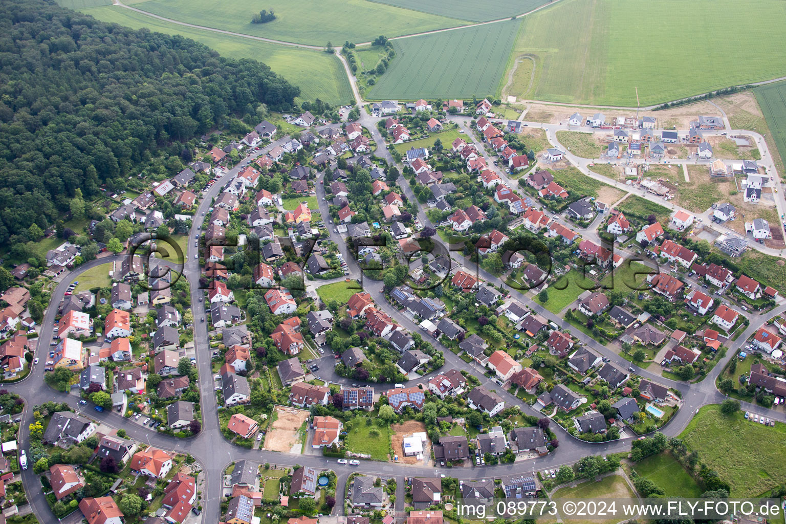 Photographie aérienne de Waldbrunn dans le département Bavière, Allemagne