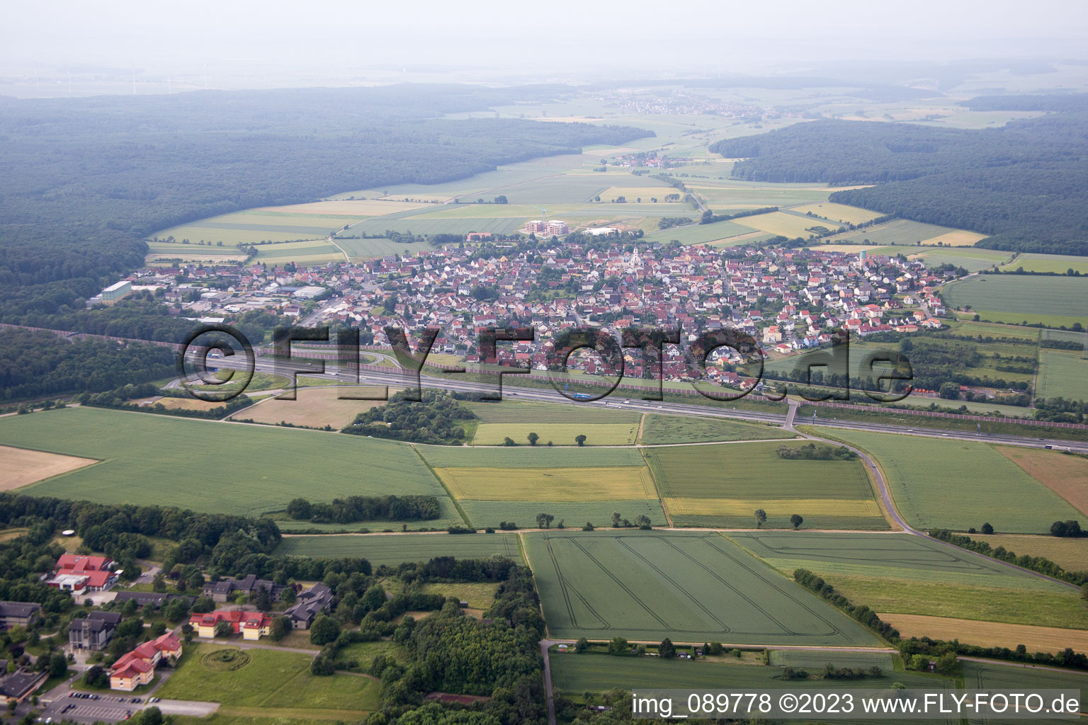 Photographie aérienne de Eisingen dans le département Bavière, Allemagne