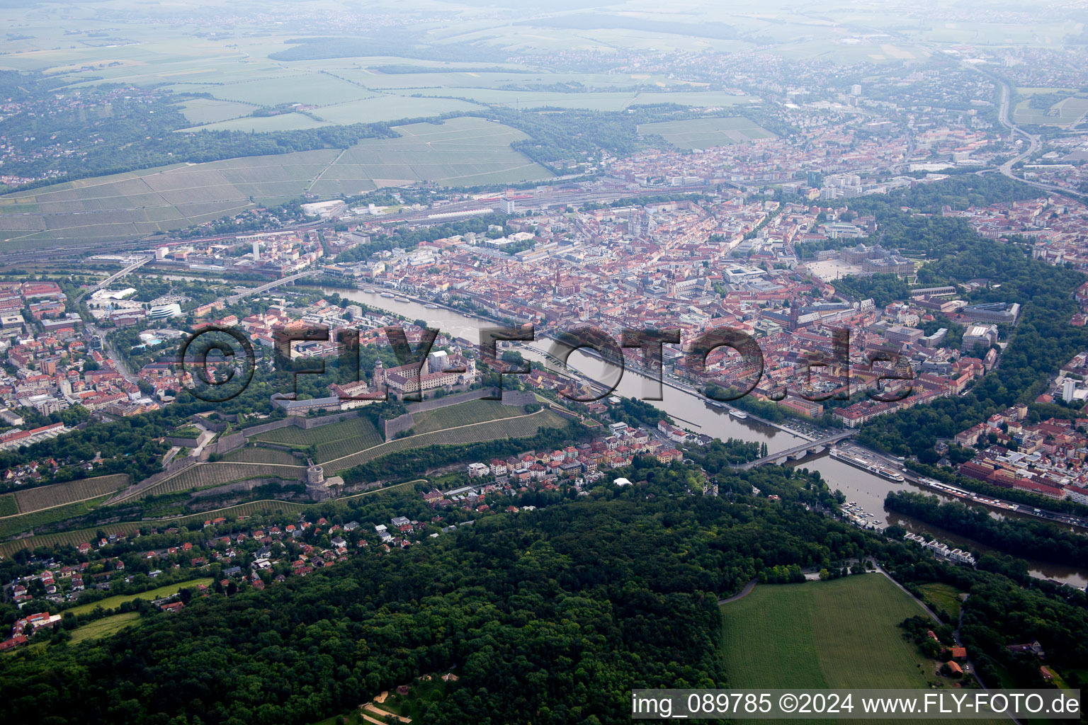 Photographie aérienne de Würzburg dans le département Bavière, Allemagne