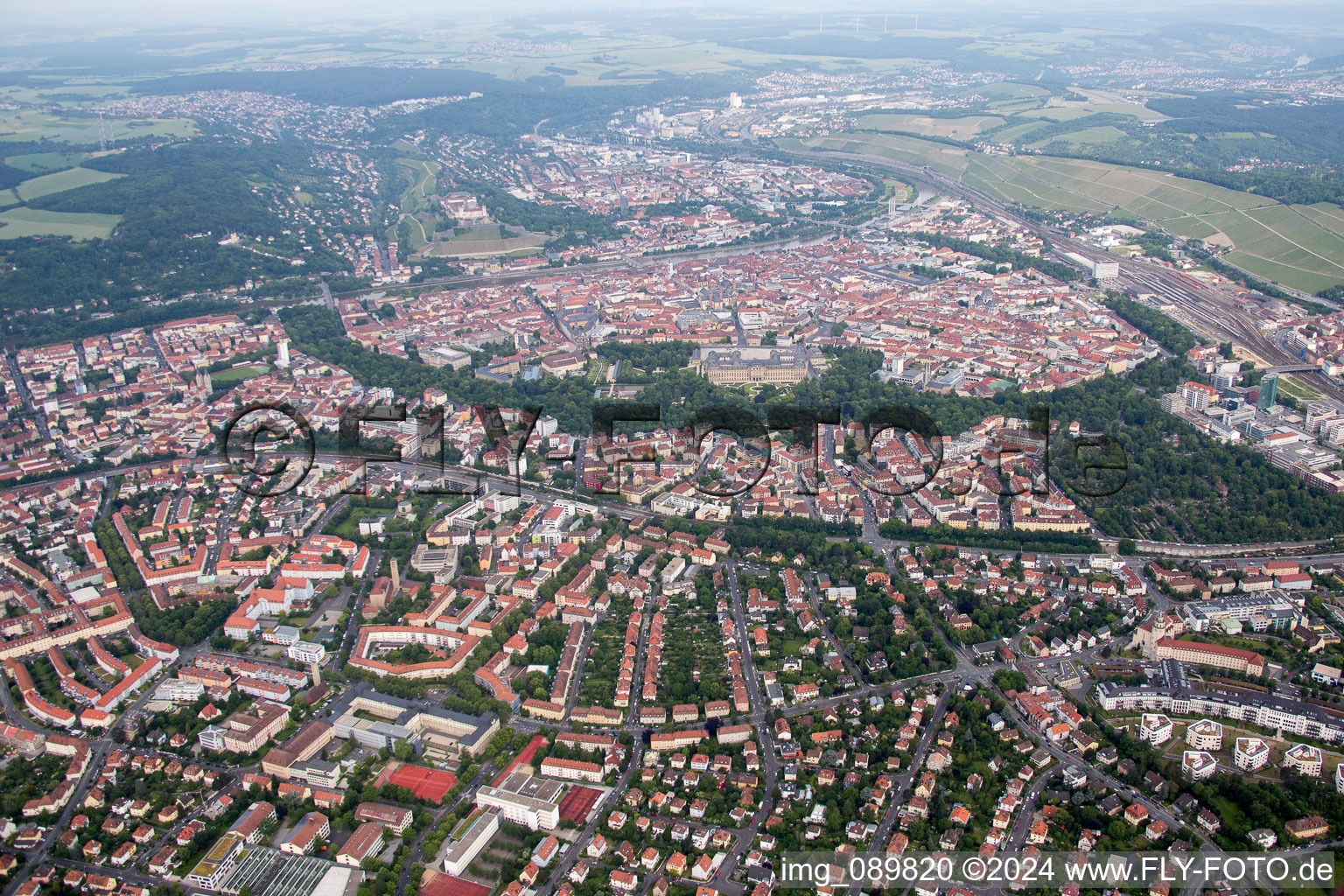 Image drone de Würzburg dans le département Bavière, Allemagne