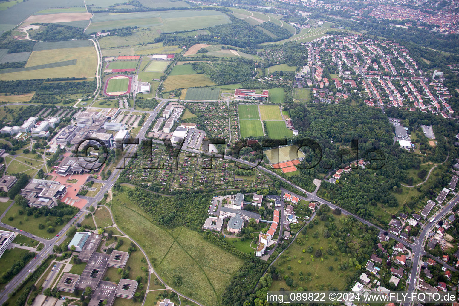 Würzburg dans le département Bavière, Allemagne d'un drone