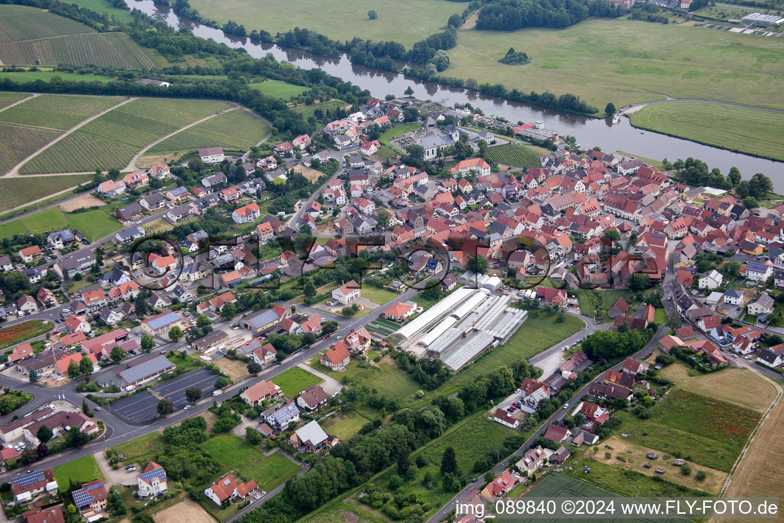 Photographie aérienne de Wipfeld dans le département Bavière, Allemagne