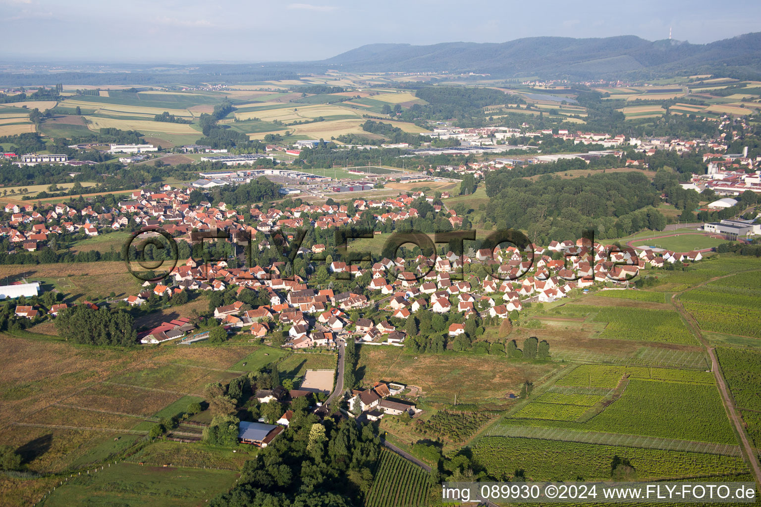 Altenstadt dans le département Bas Rhin, France vue du ciel