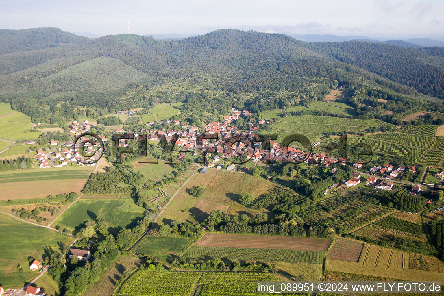 Rott dans le département Bas Rhin, France vue du ciel